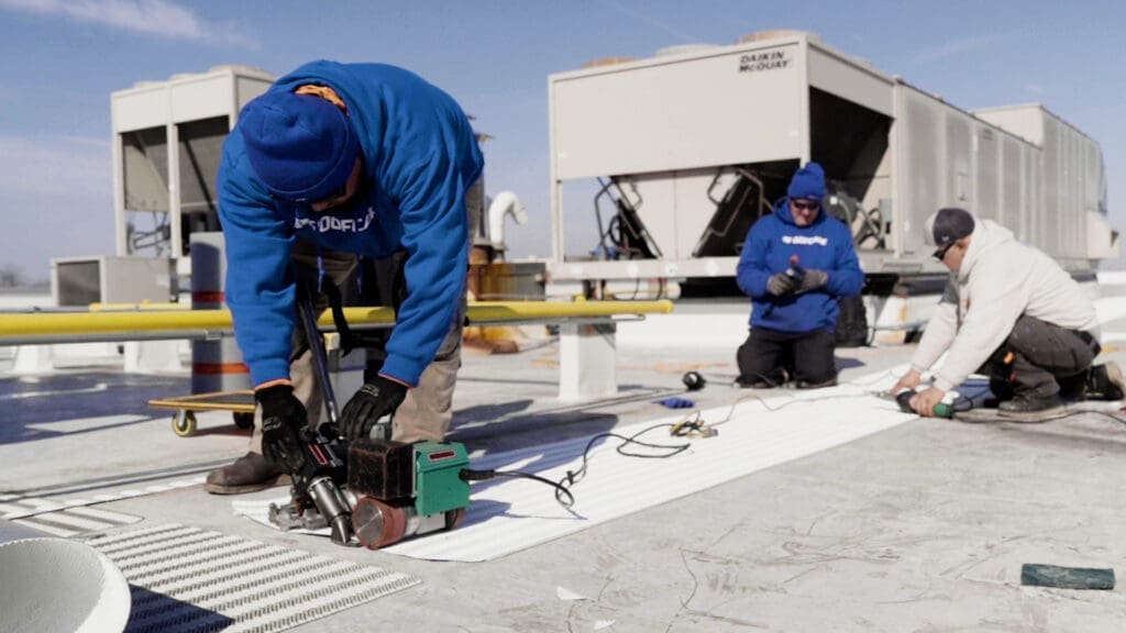NIR Roof Care Specialists performing maintenance services
